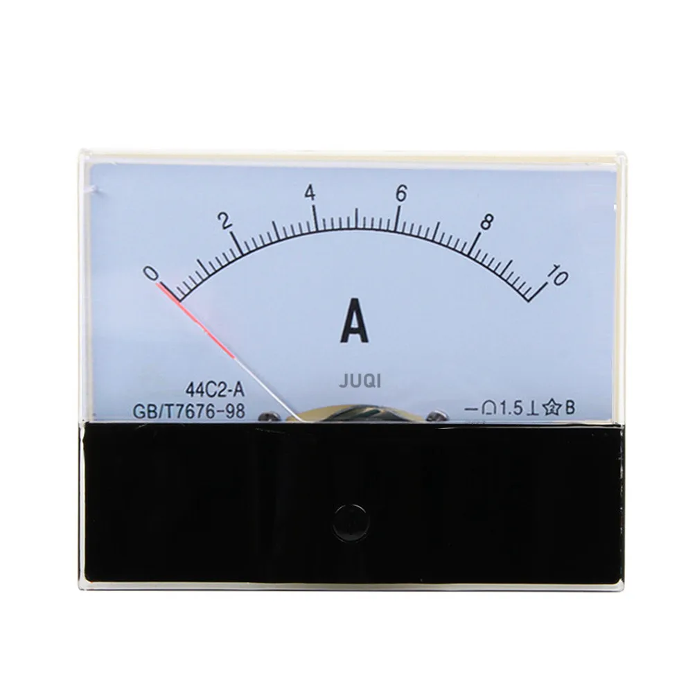 44C2 DC ammeter analog panel pointer ammeter DC 1A 3A 5A 10A 15A 20A 30A 50A 75A 100A 150A 300A 450A 500A Amperemeter