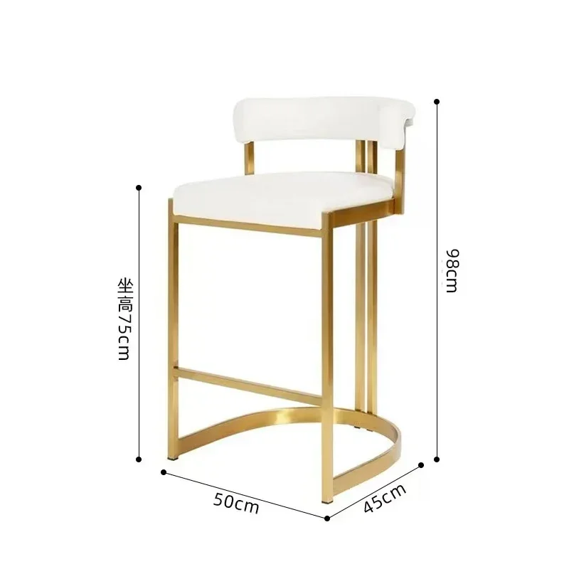 المنسوجة بار البراز كرسي المطبخ الشمال كراسي تشيس دي بار المطبخ عالية البراز مكافحة الأثاث الفاخر بوفيه Woltu Cadeira المنزل #6