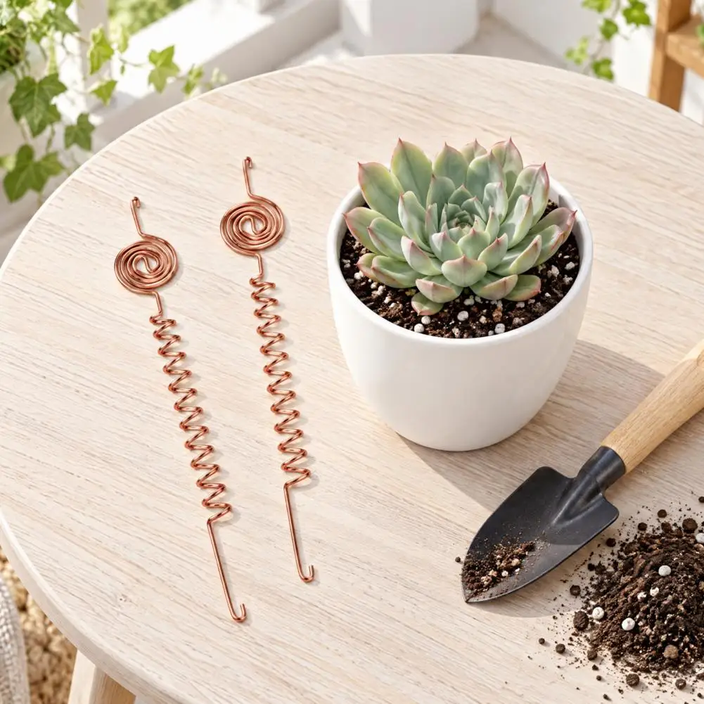 Plant Stakes Spiral Plant Stake Electroculture Metal Garden Stake Gardening Antenna for Raised Beds Vegetable Planters for Home