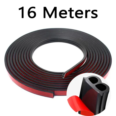Autodeurafdichting Strips Sticker Tochtstrip Rubber B-vorm Deurafdichtingen Geluidsisolatie Autodeurafdichting Auto-accessoires