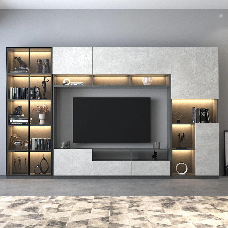 Combination Suit Modern Minimalist Wall Cabinet Living Room Background Wall TV Stand