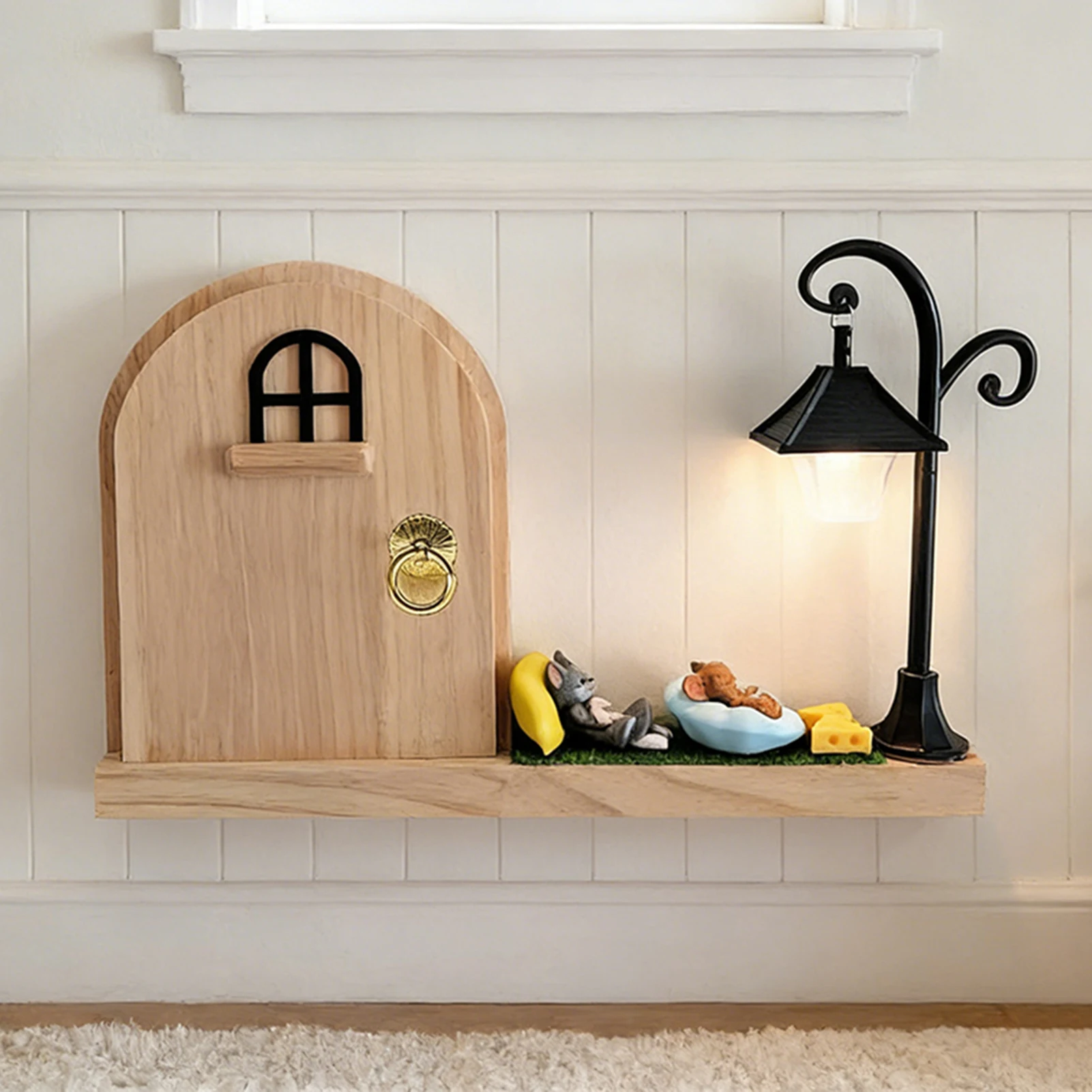 

Decorative Outlet Frame Wood Protecting Wall & Enhances Aesthetics Cozy Japandi Bedroom Decor