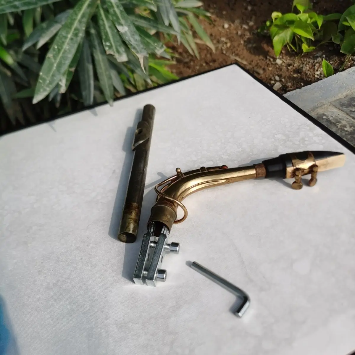 Ferramenta de Reparo para Instrumentos de Sopro de Madeira e Metal: Corretor de Deformações e Amassados em Juntas de Saxofone e Flauta, Restaurador de Redondeza