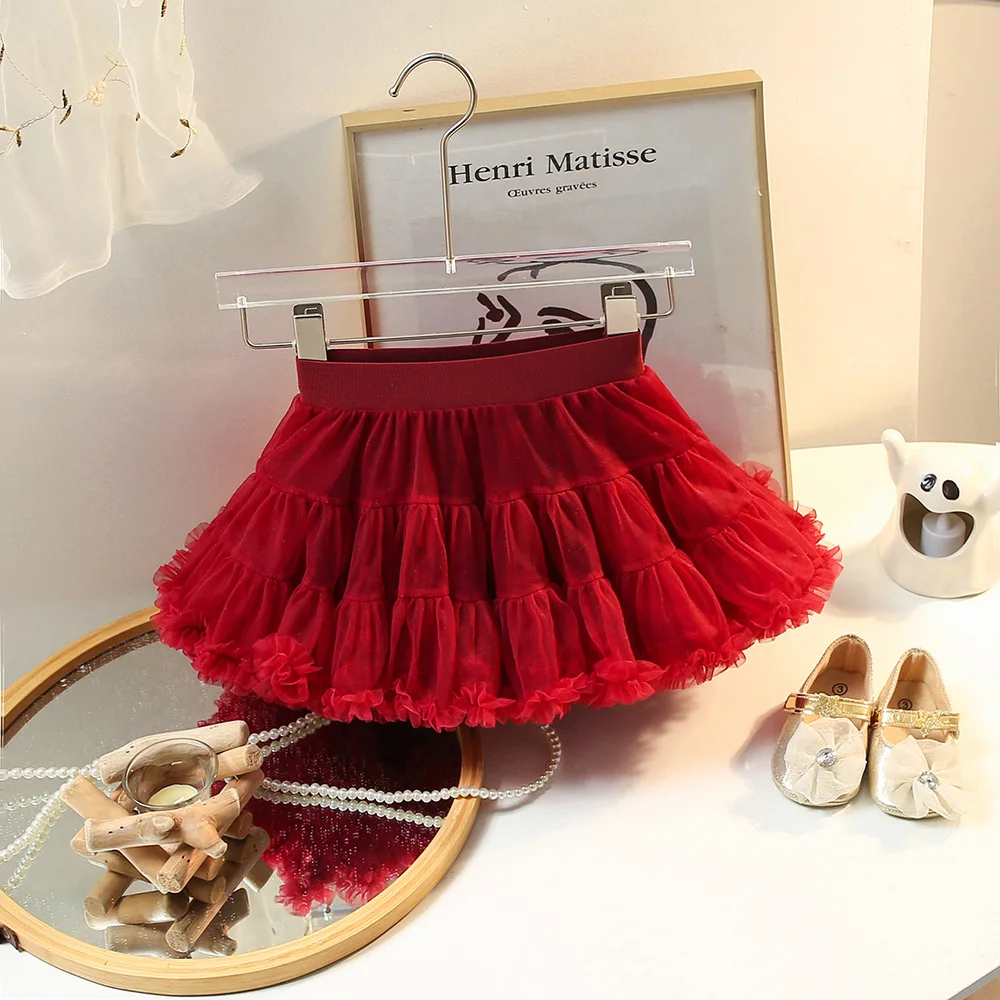 2-6 year-old Baby Girls Tutu Skirt for ChildrenBaby’s first birthday cake skirt Fluffy Ballet Skirt Party Princess Girl Clothes