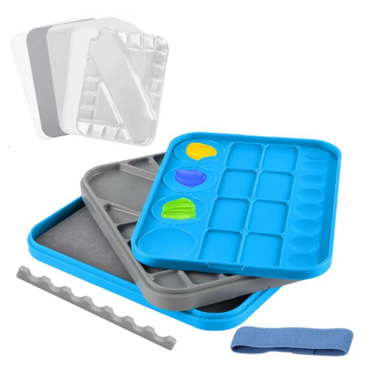 

Stay Wet Palette for Miniature Painting Kit, Paint Tray Palettes , Brush Holder Paint Mixing Storage , Craft Class