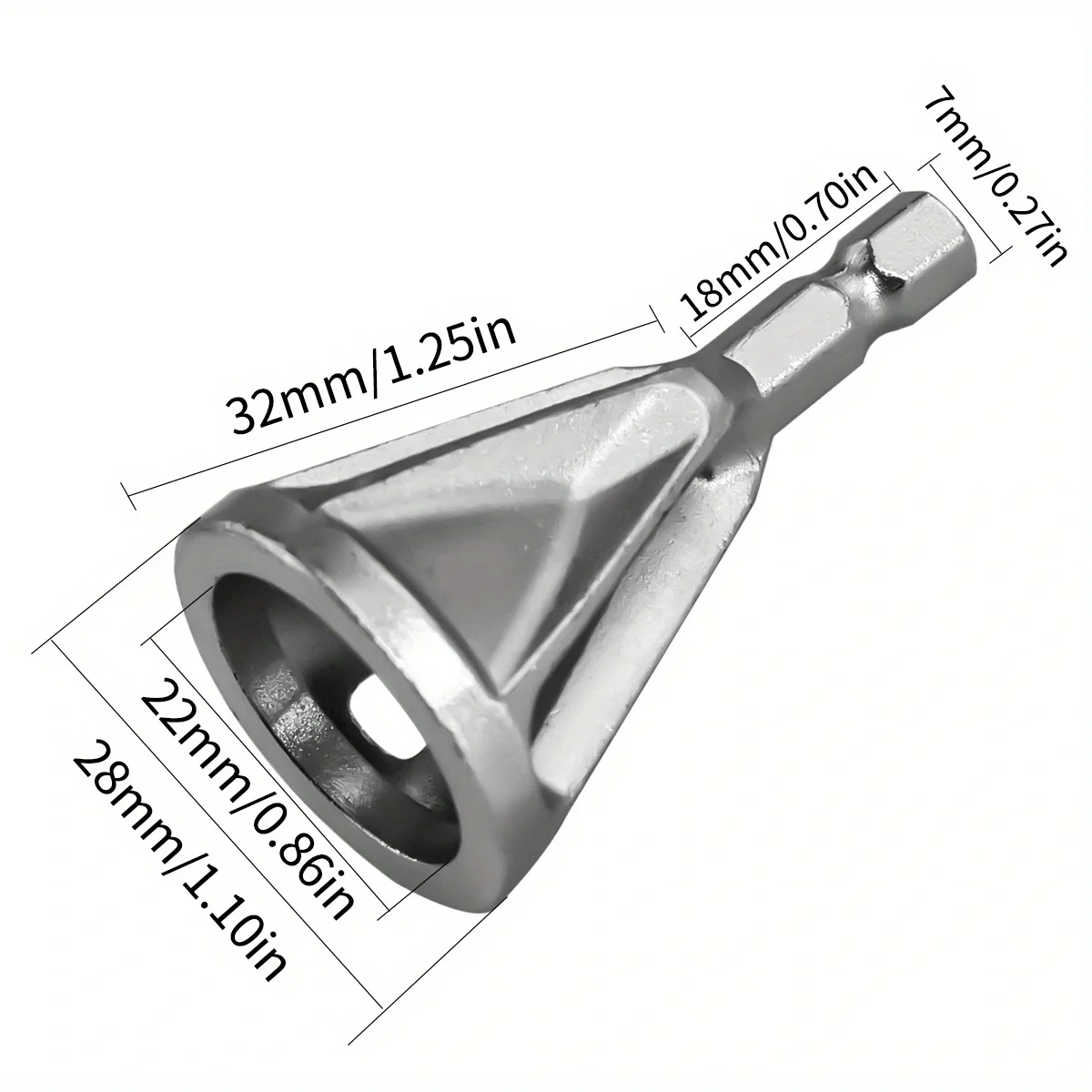 1pc Metal Deburring Chamfering Tool for Chuck Electric Drills Trims and Grinds Angles with Ease for Grinding Trimming