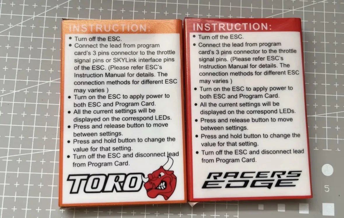 Program Card SURFACE for SKYRC TORO Series ESC Speed controller