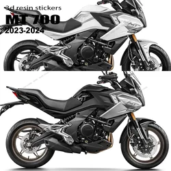For CFMOTO 700MT 700 MT 700 Mt Motorcycle Accessories Tank Pad Protector Sticker Decal 3D Epoxy Resin Sticker Kit