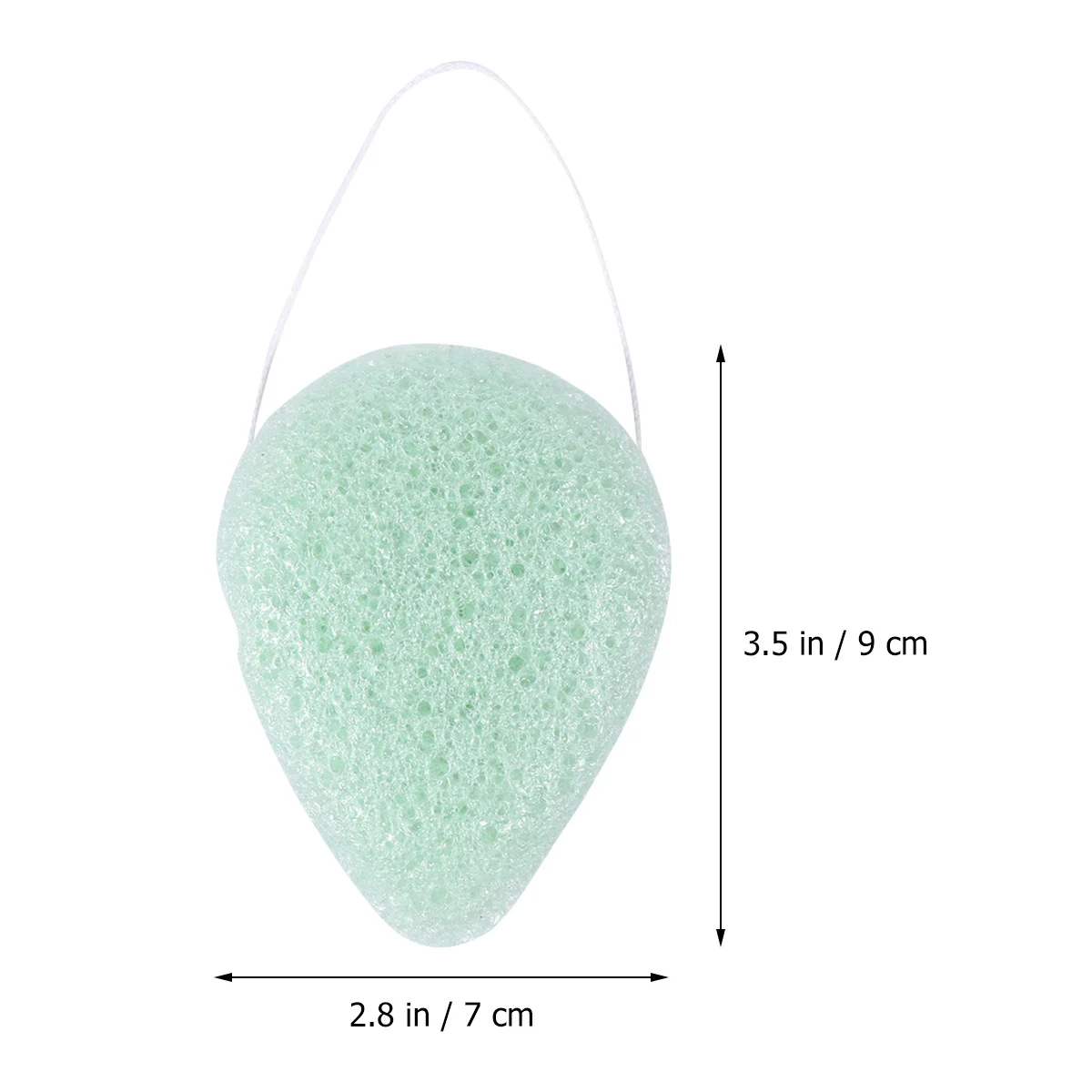 Esponja de remoção de maquiagem, 6 peças, esfoliante natural, limpeza para acne sensível, pele seca, cravos, uso diário, rosto