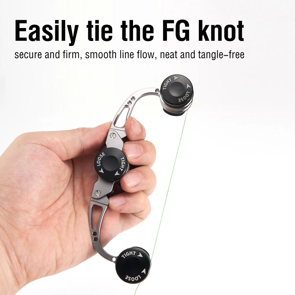 1 قطعة خط صيد معدني قابل للطي GT/FG/PR عقدة جهاز ربط أداة لخط مضفر والزعيم
