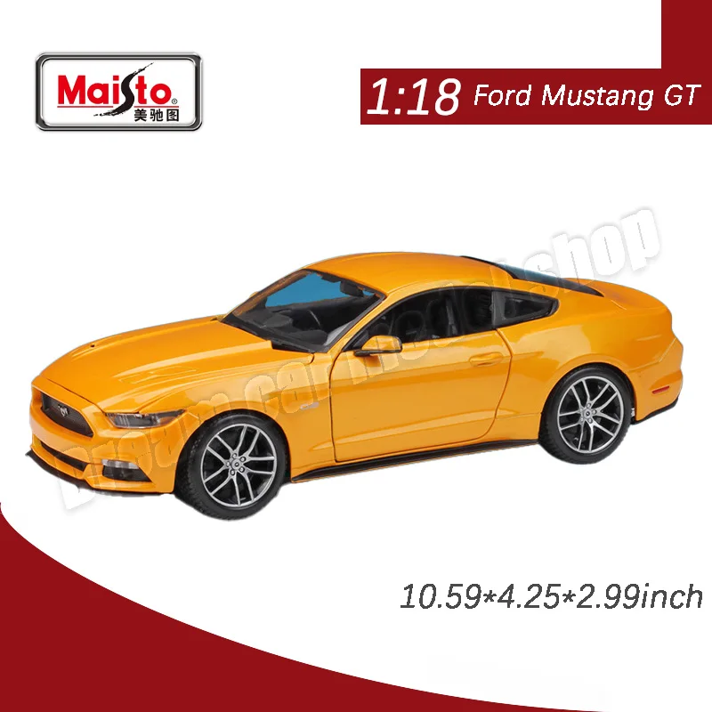 1:18 Maisto Fords Shelby GT500 GTA Fastback Alloy Car Model Decoration Collection Living Room Decoration Toys Model Wholesale