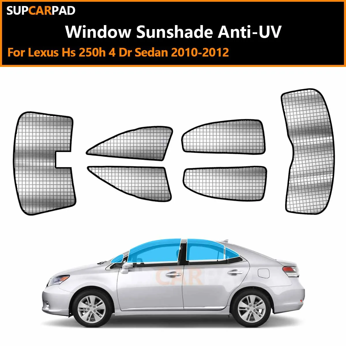 

For Lexus Hs 250h 4 Dr Sedan 2010-2012 Custom Car Window Sunshade Anti-UV Car Sun Window Visors Sunshade Covers Accessories