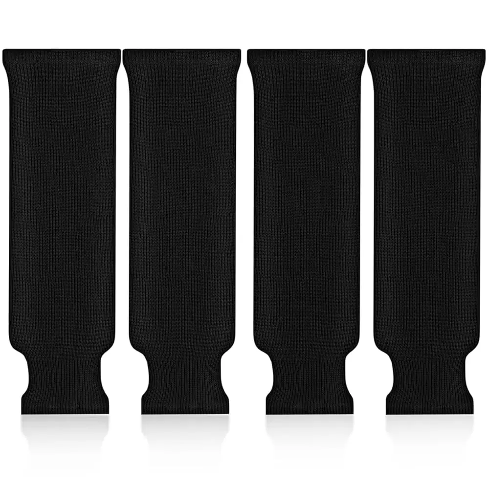 

2 пары хоккейных носков для взрослых, унисекс, черные, для тренировок и активного отдыха на улице