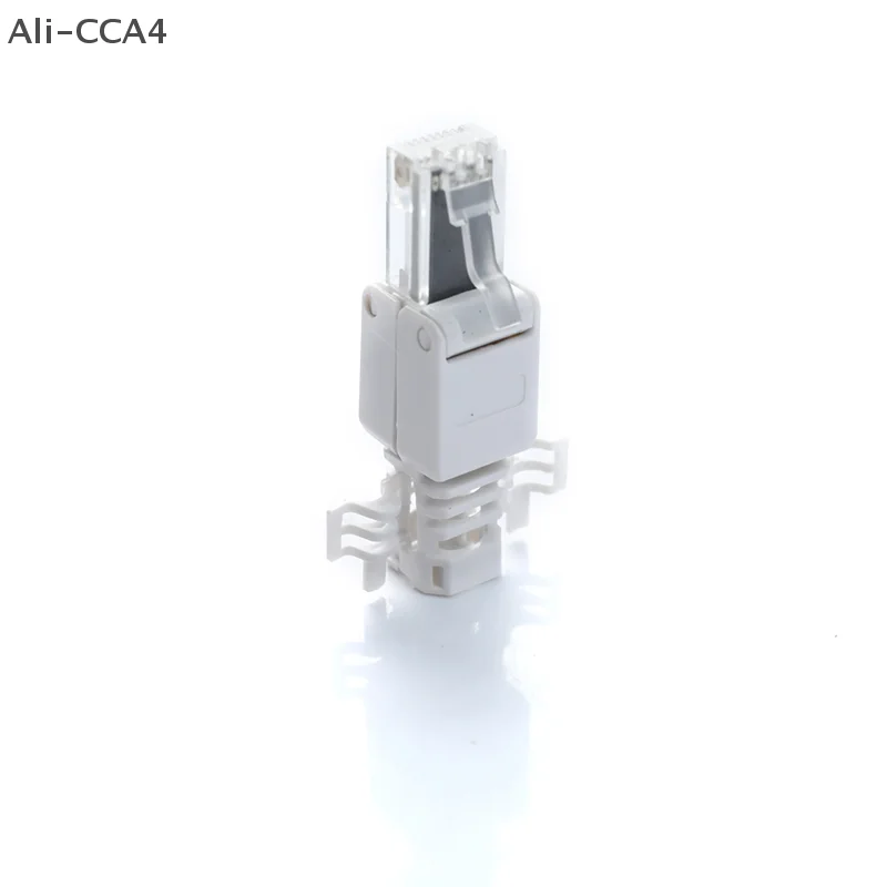 CCA4-No Crimp Ethernet Cable Tool-Free Crystal Head Plug CAT6 RJ45 Connector Application Cat6 Cable Suitable for Ethernet Cable