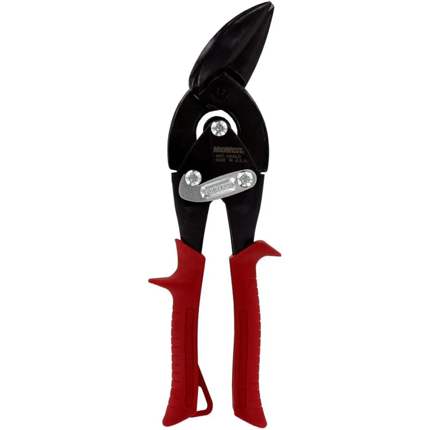 

Midwest MWT-6510LO Blackout Series Aviation Snip Left Cut Offset Tinner Shears USA Made Cutting & Forming Tool