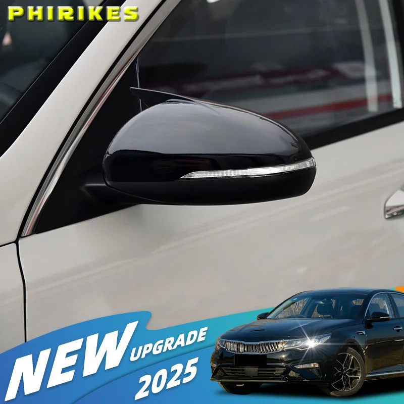 Für KIA K5 Optima 2016-2019 Auto Kleben Rück Seite Spiegel Abdeckung Flügel Kappe Außentür Fall Trim Carbon faser