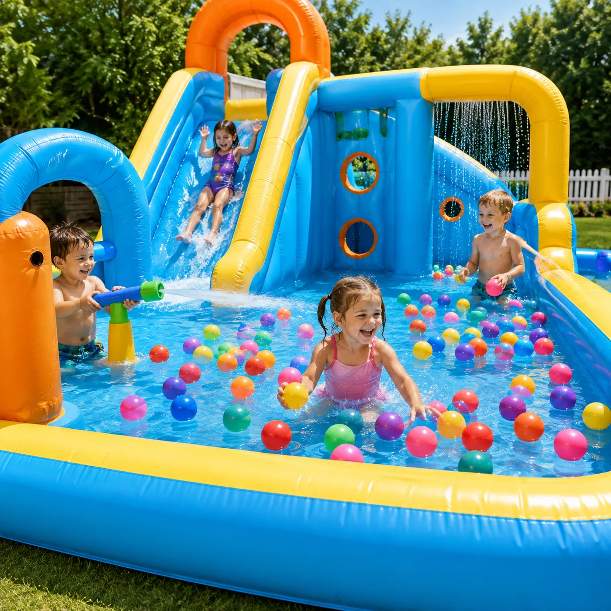 Multicolor Plastic Ball Pit Balls 500/1000/2000 PCS 2.2 Inch Safe Anti‑Choking PE Balls for Kids Bounce House Inflatable Water Pool Play Tent Ball Pit image 2