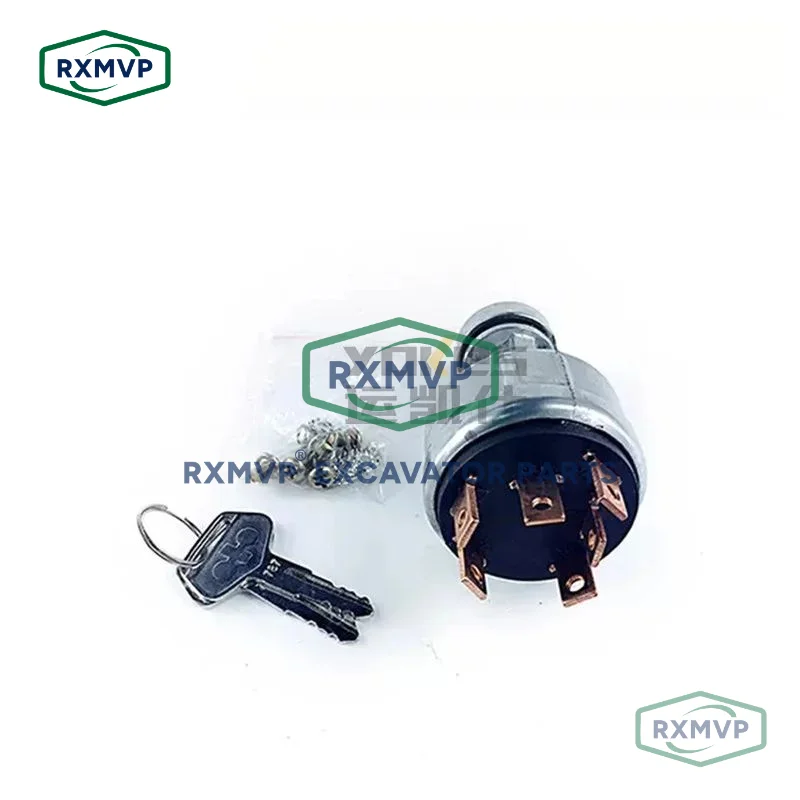 Excavator Parts PC200-3 PC200-5 PC200-6  Ignition Switch  With 2 Keys 08086-10000