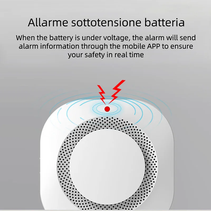 Tuya Wifi Smoke Sensor Home Security Alarm System Smart Life APP Control Fire Smoke Detector High Sensitivity Safety For Home