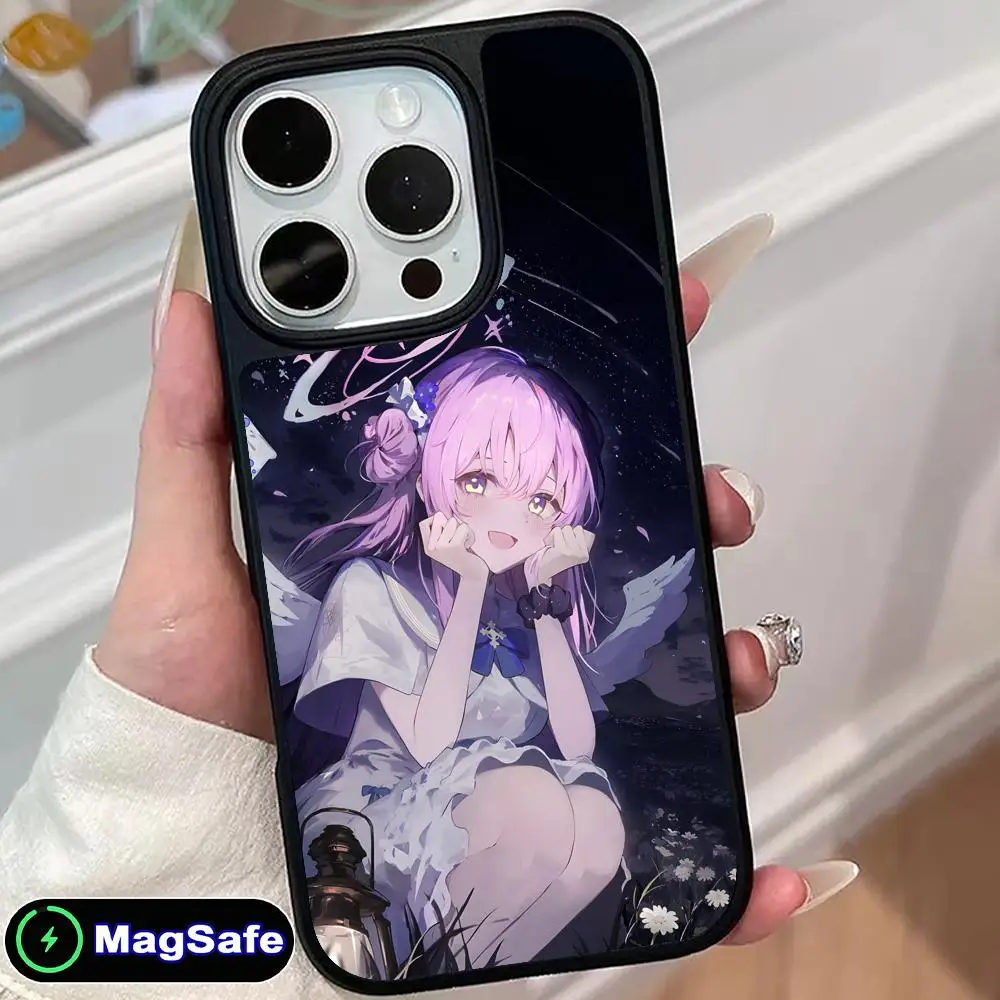 

Blue Archive Misono Mika Phone Case for iPhone 17 16 15 14 13 12 11 Air Pro Max Plus Magsafe Matte Surface Colorful Cover Pretty