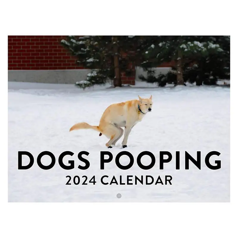 

Wall Calendar 2024 Dog Pooping Monthly Wall Calendar 2024 Funny Hangable Paper Calendar For Home Hostel Living Room Hotel