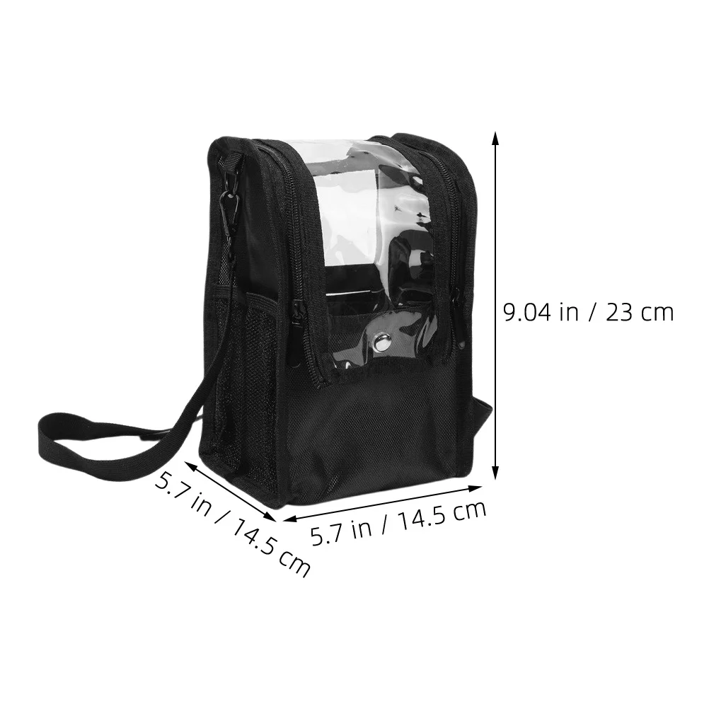 حقيبة فنان مكياج احترافية ذات سعة كبيرة، مقصورات شفافة، حقيبة أدوات محمولة لتنظيم الجسم