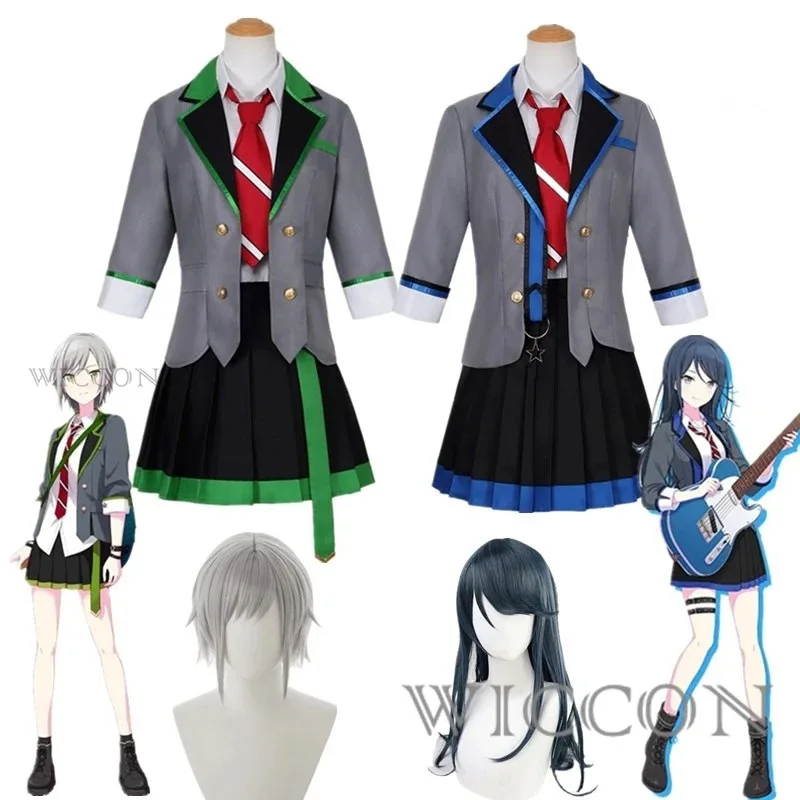Proyecto Sekai escenario colorido Leo necesita Mochizuki Honami Tenma Saki Hinomori Shiho Hoshino Ichika Cosplay disfraz PJSK Wigc;3.k'6;