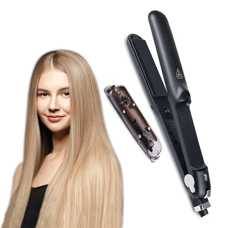 

Professional Digital Lcd Display Steam Flat Irons for Hair Beauty and Curling Iron Straightener Planchas De Cabello