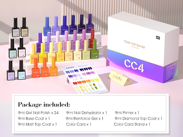 CANNI HEMA FREE Nagelgel-Nagellack-Set, TPO-FREI, VIP-Set, wunderschöne Farbe, semi-permanent, vollständige Abdeckung, Soak Off UVLED-Gel-Lack – Detail 20