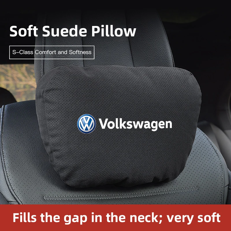 

Hub Caps 1Pcs Car Logo Seat Headrest Lumbar Pillow For Volkswagen Golf T-ROC Touran Beetle Touareg Polo Amarok T5 Phaeton Teramo