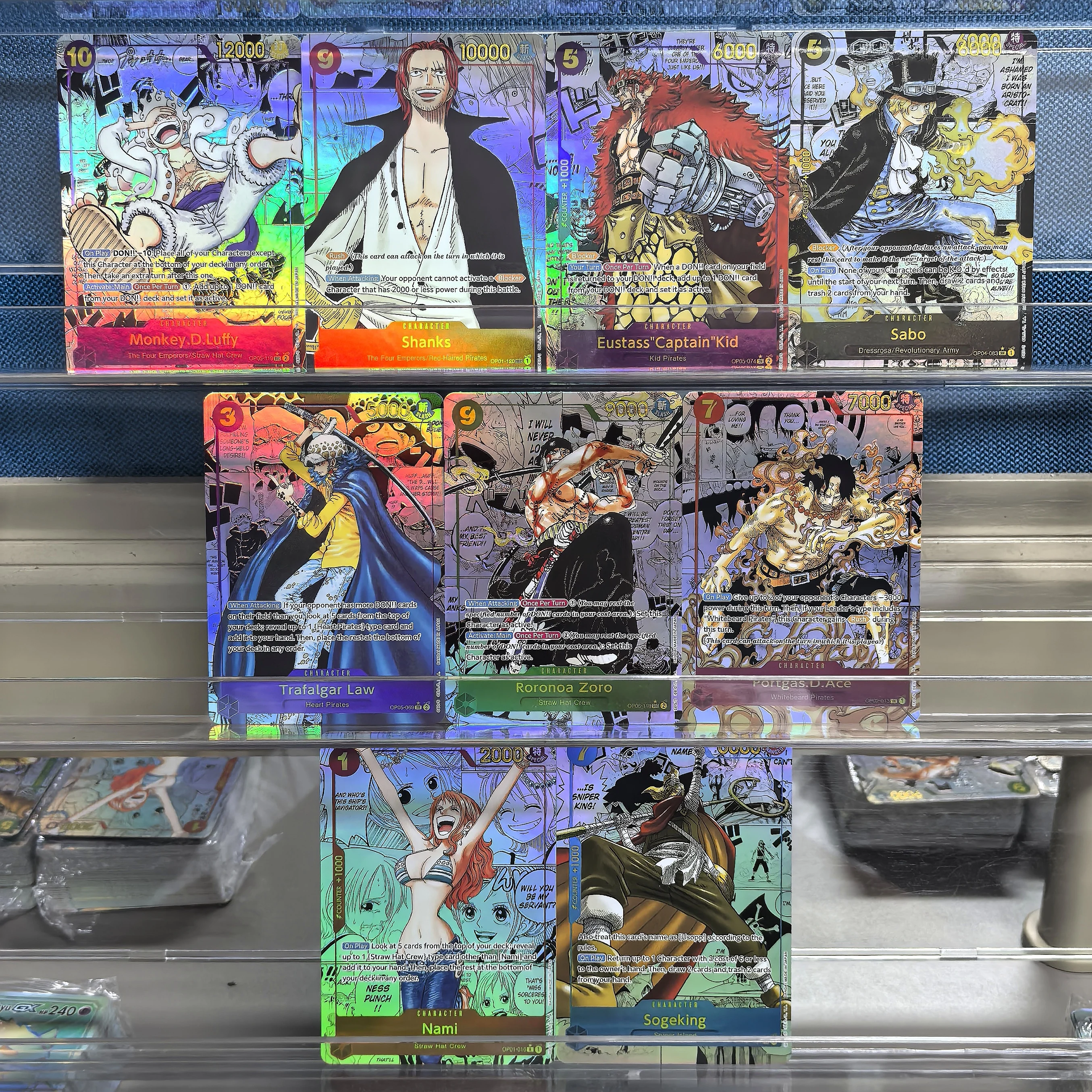 

9 шт. One Piece английская коллекционная карта аниме OPCG Monkey D. Luffy Shanks Sabo Nami Sogeking Zoro Portgas.D.Ace игровые карты игрушки