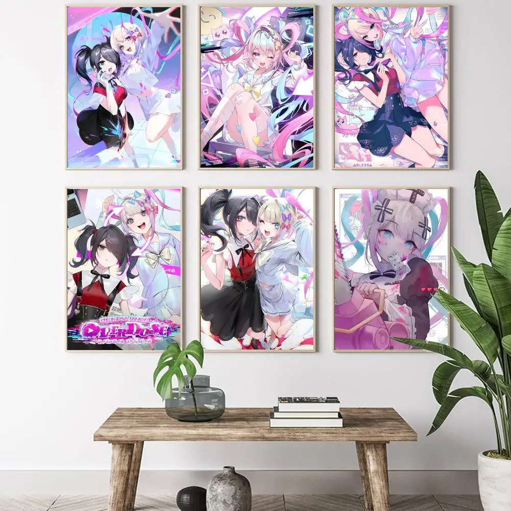 Needy Streamer Overload Painting Calligraphy HD Canvas Poster living room bedroom bar aesthetic decoration