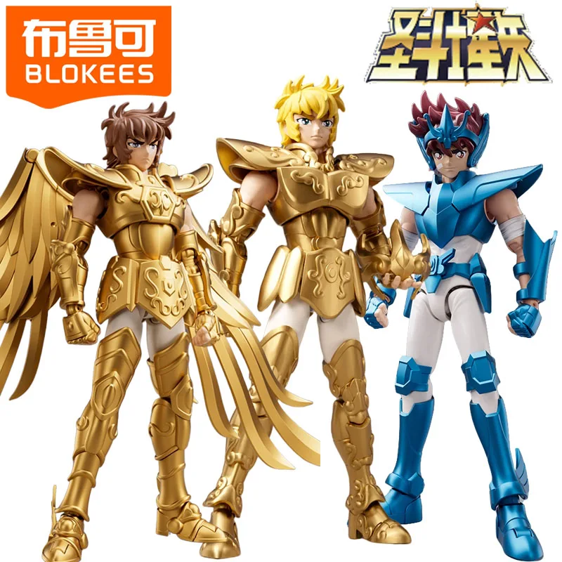 

BLOKEES Saint Seiya, строительные блоки, человек, собранные игрушки, Телец Альdebaran, Стрелец, Aiolos, модели, украшения, коллекция подарков