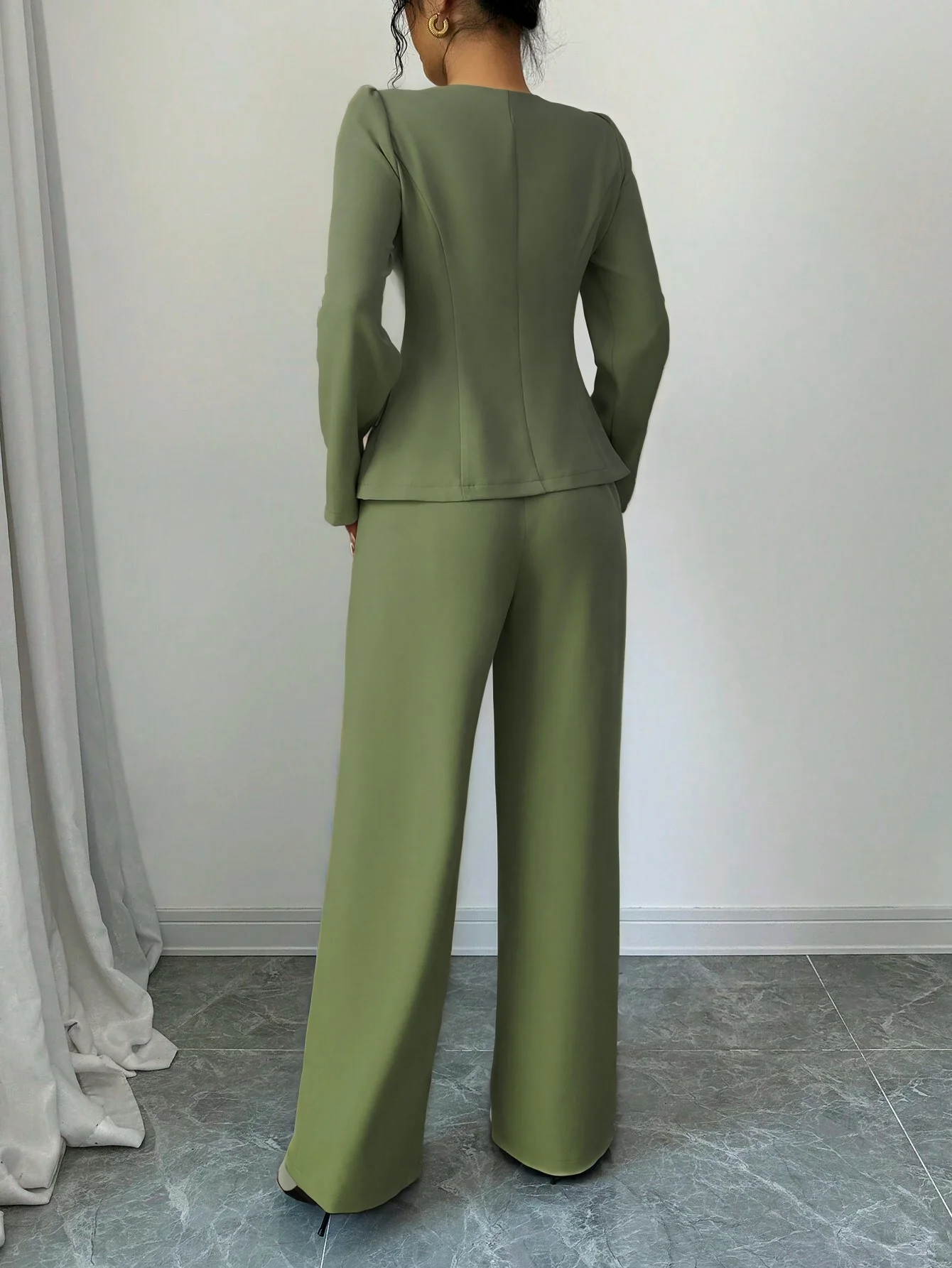 Women Square Neck Blazer 2 Pie - Women'S Fashion Blazer recension och pris