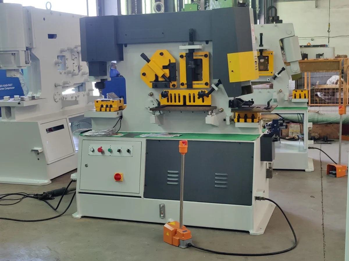 Q35Y-16 20 Customized Hydraulic Punching Shearing Machine, Automatic Ironworker for Metal and Angle Steel Cut with Bending  Mold