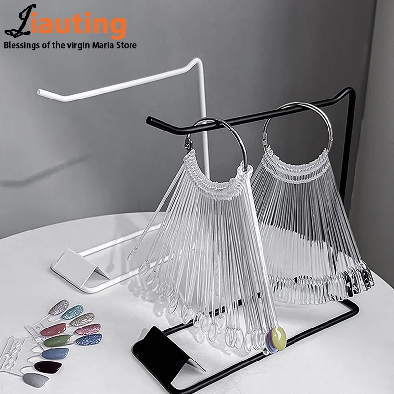 False Nail Art Color Card Display Stand Display Rack Nail Art Sample Stand Nail Polish Practice Palette Rack Storage Tools