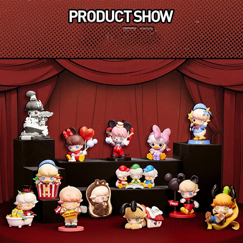 

Фигурка серии Dimoo World Disney, слепая коробка, игрушки, подарки, украшенная комнату для девочек, детская кукла на день рождения, подарок