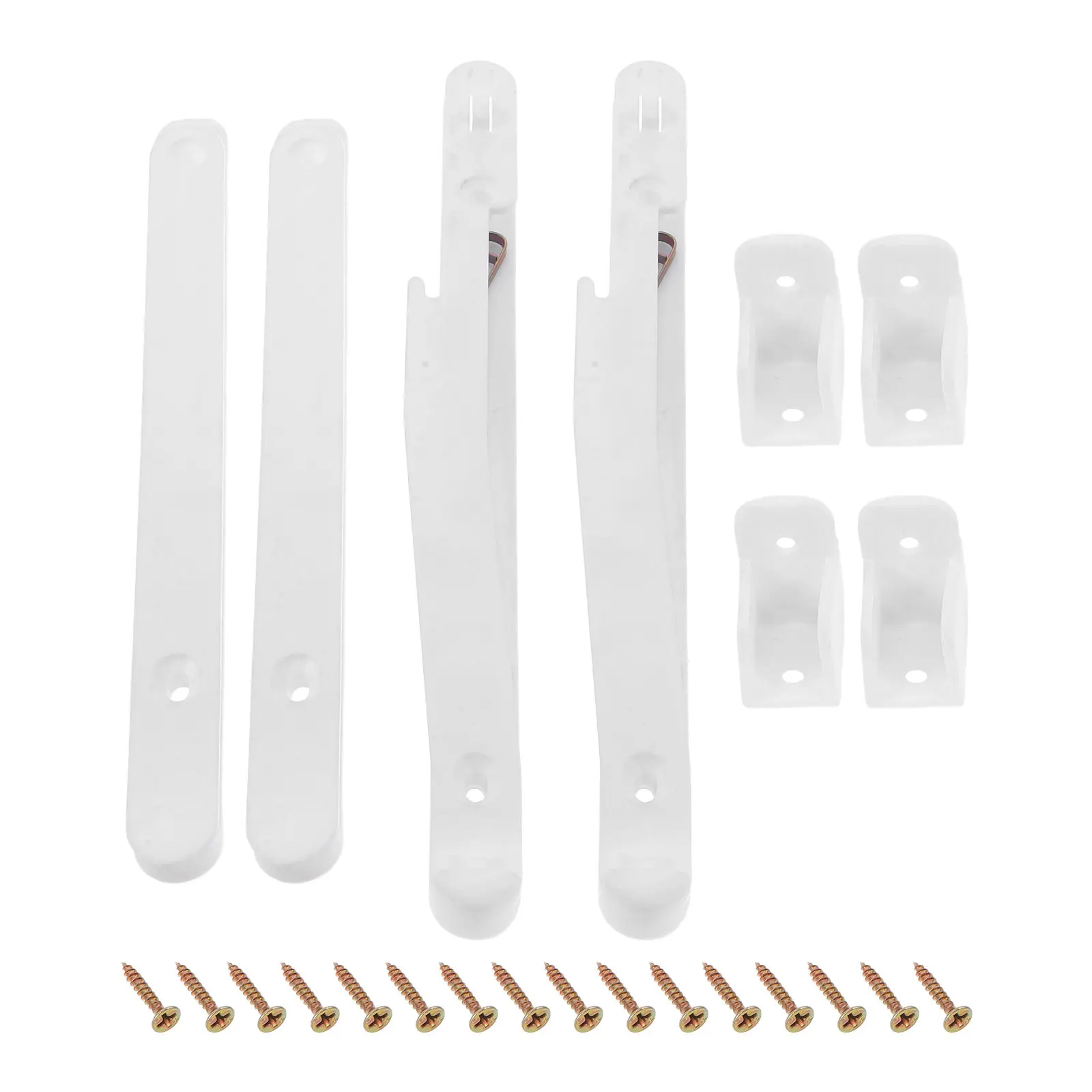 

2Sets Baby Crib Rail Bracket Adjustable Plastic Crib Fence Lifter Rail Connector DIY Cabinet Hardware Replacement Parts