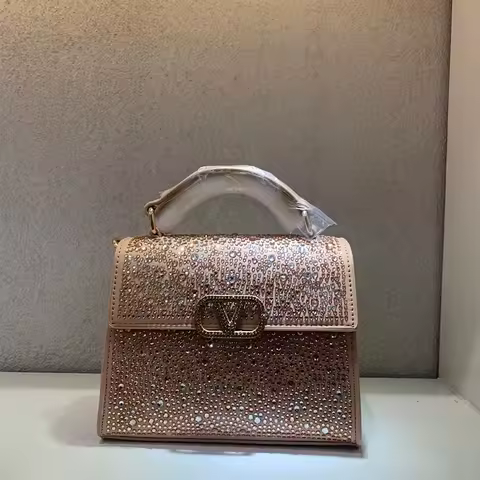 High-End Luxury Brand Women's Leather Crossbody Bag Famous Designer Popular Classic Collection Ladies