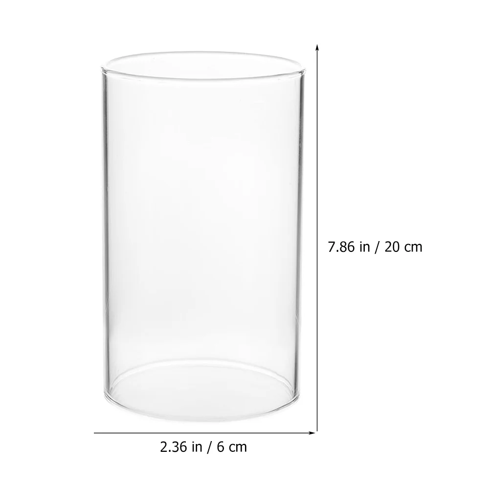 Shade Hurricane Glass Holders Windproof Protectors Pillar Candles Cylinders Small