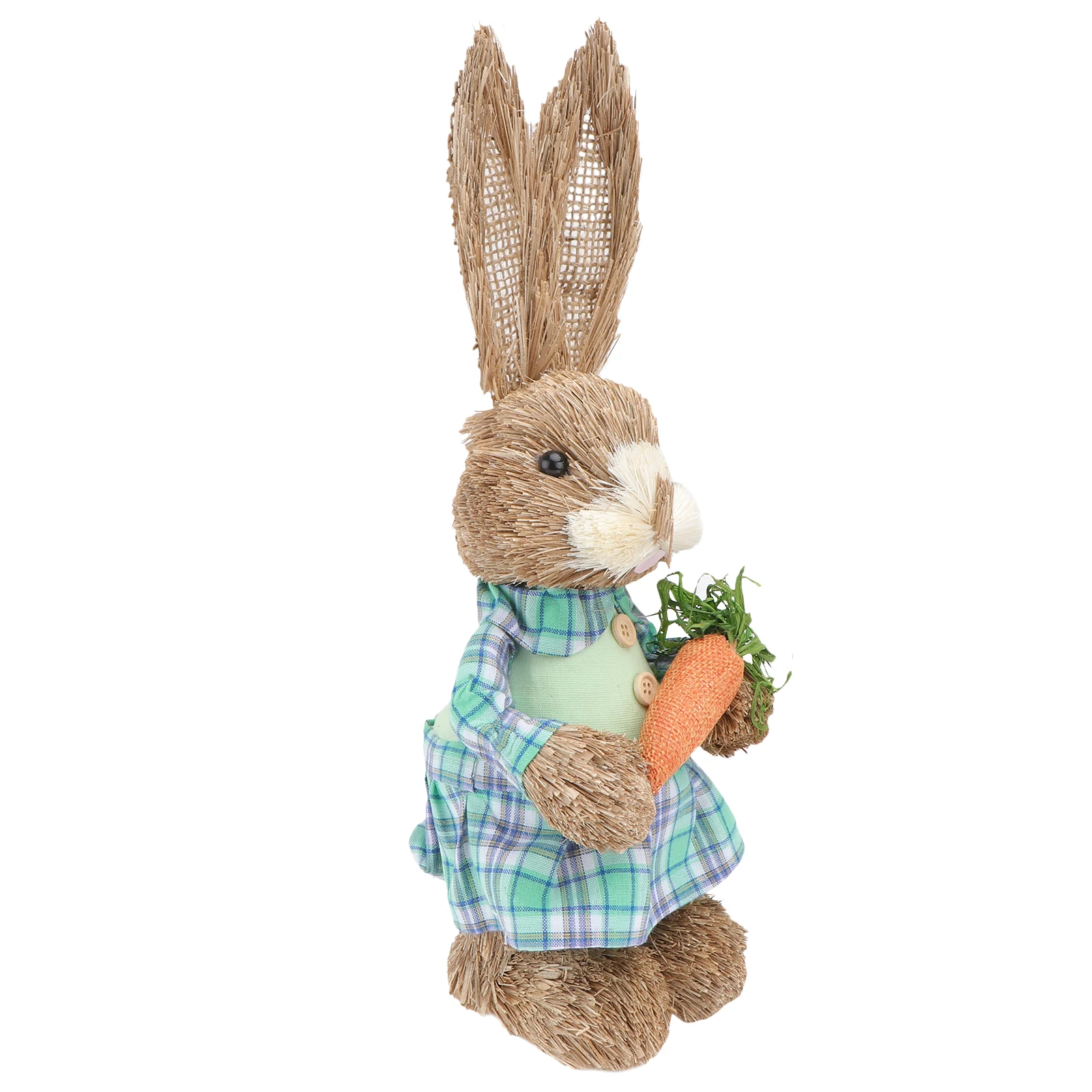 

Easter Rabbit nament Cattail Grass Bunny Home Crafts Photo Props Cartoon Shape Table Bookshelf Garden DecorRabbit Display