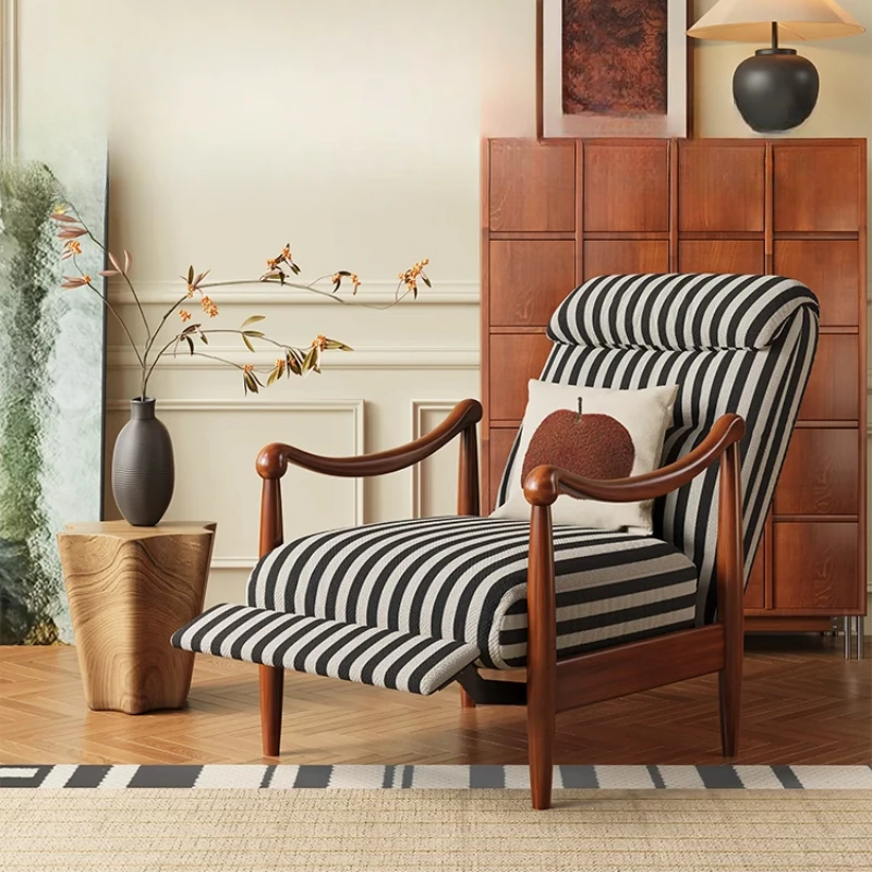 

Single sofa chair function living room home leisure chair high backrest medium antique retro