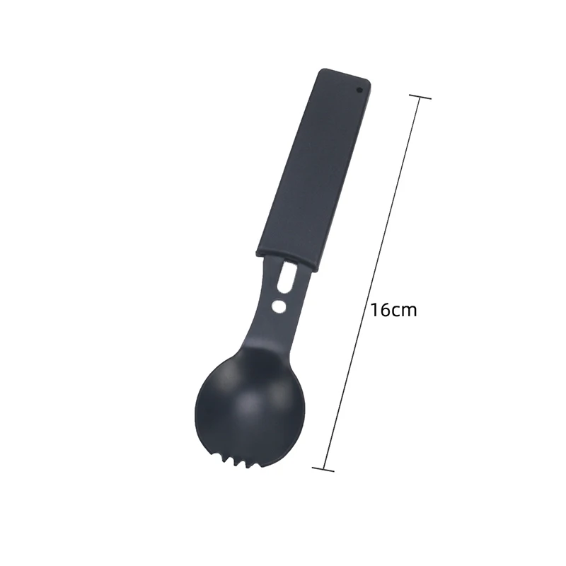 Outdoor Spork Portable Tableware Table Knife Bottle Opener Camping Survival Knife Creative Knife with Whistle