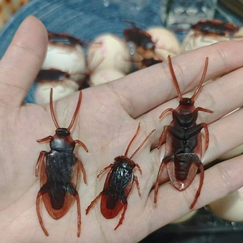 Halloween Cosplay Prop and April Fools Day Gag Novelty Bug Realistic Fake Cockroach Prank Toy Scary Plastic Insect for