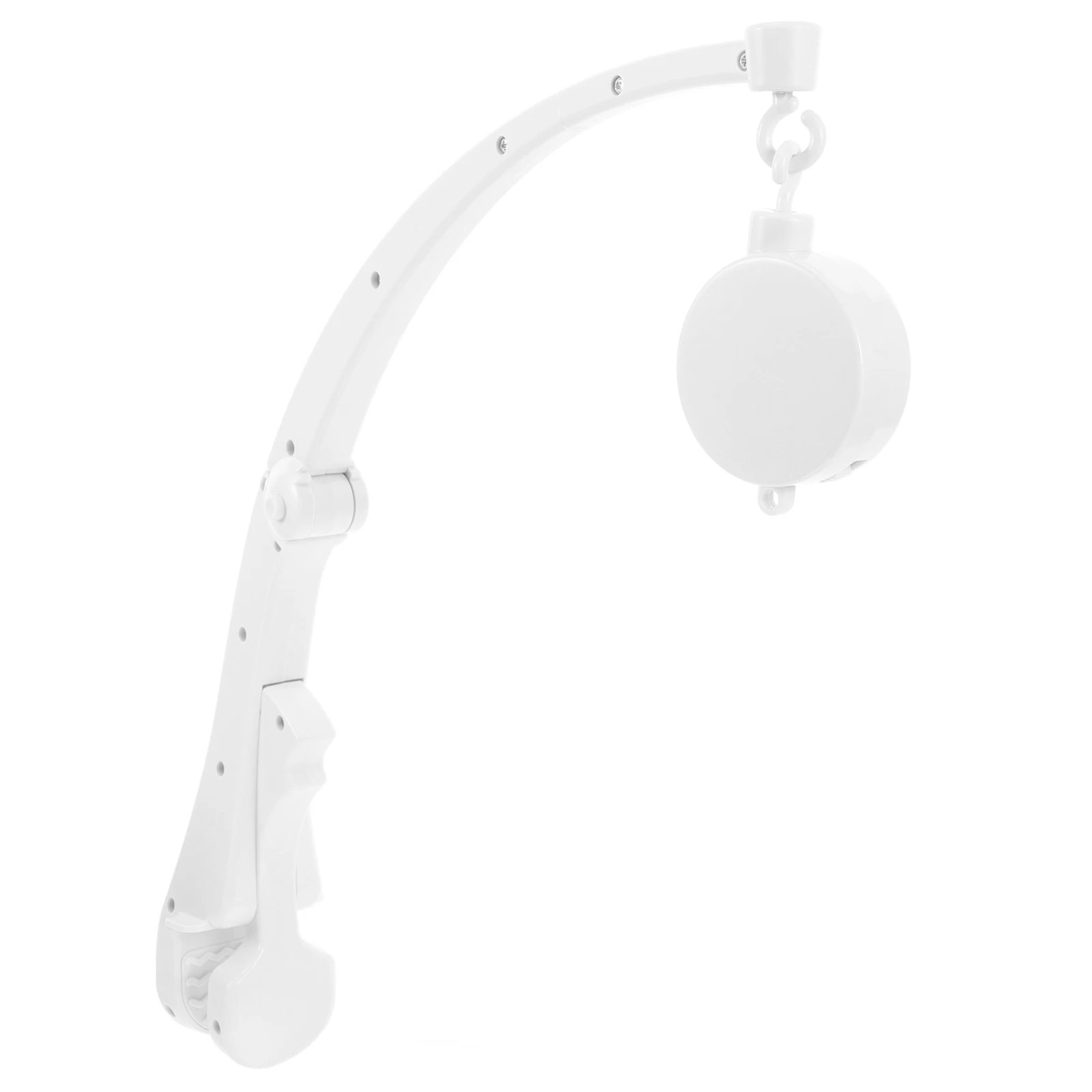 Braço móvel para bebê com música 360 °   Suporte giratório para berço, altura ajustável dobrável para berço, pendurado, suporte para sino de cama