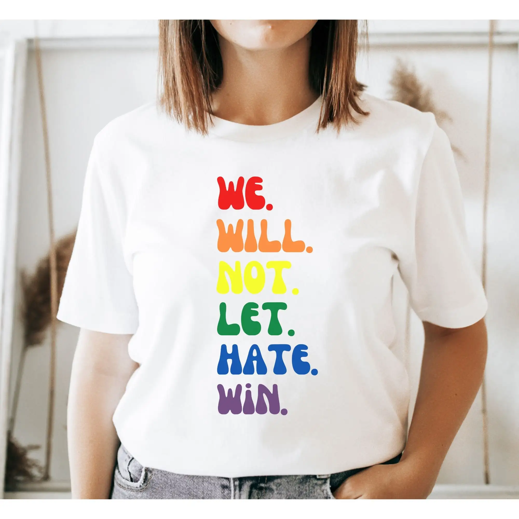 

Lgbtq Ally Shirt Pride Love Wins Hate Won'T Win Protest T Anti Racist Equality Equal Rights