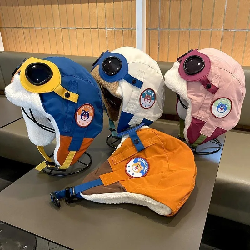 

Kids' Aviator Winter Hat: Thermal Trapper Cap with Windproof Ear Flaps & Plush Lining for Girls' Skiing and Outdoor Activities