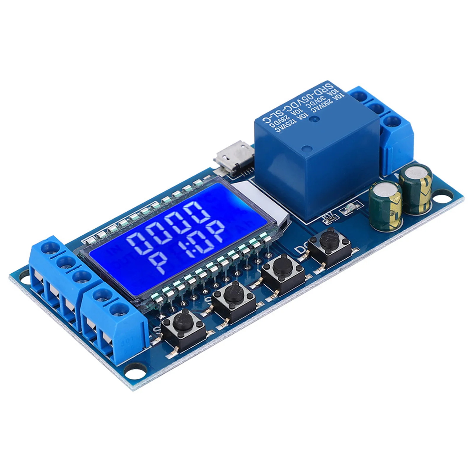 Delay Off Relay Delay Off Timer Relay 5V 12V 24V Time Delay Relay Module Delay Off Cycle Timer 0.01s‑9999min with LCD Display