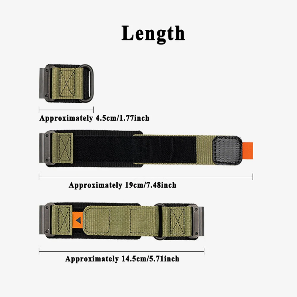 QuickFit 22 26mm Nylon Watch Bracelet Strap Compatible with Garmin Fenix 8 E 7X 7 6X 6 pro 5X plus Tactix 7 Epix pro Enduro 3 2