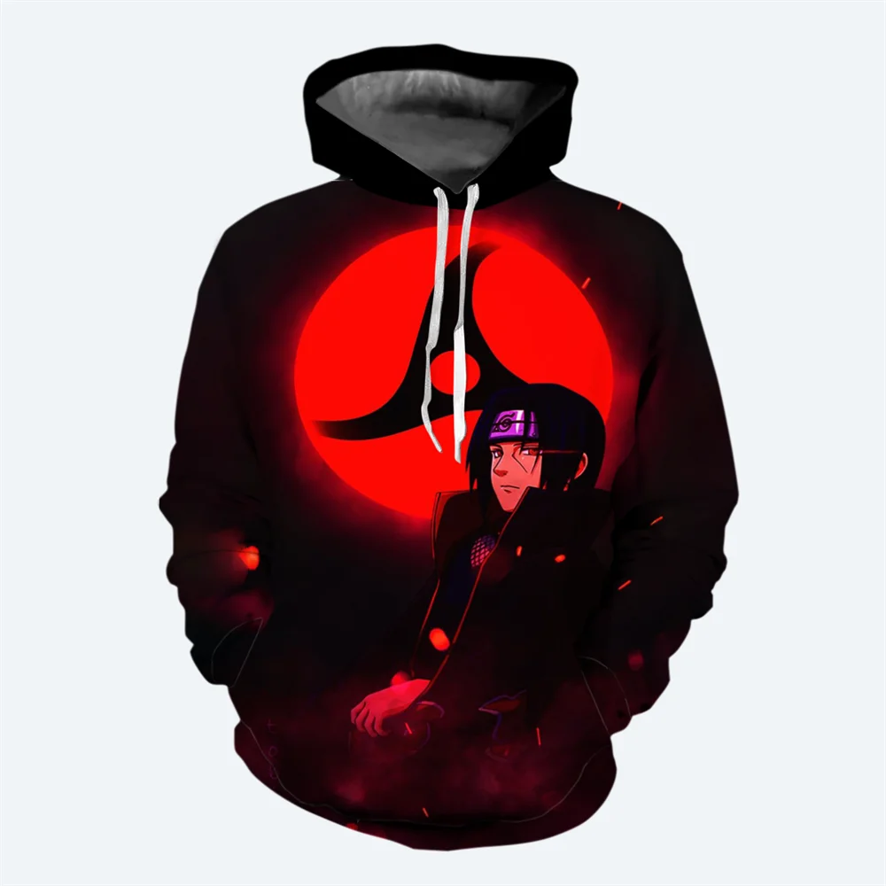 Akatsuki Boys Girls Hoodie Pein Men's Hoodie 3D Print Naruto Pullover Uchiha Itachi Men's Hoodie MINISO Oversized Men's Clothing